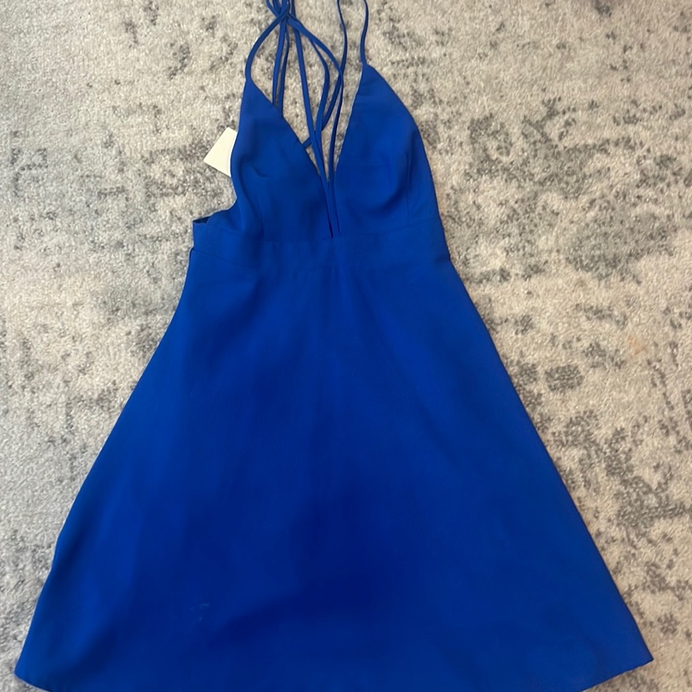 NEVER WORN Royal blue dress